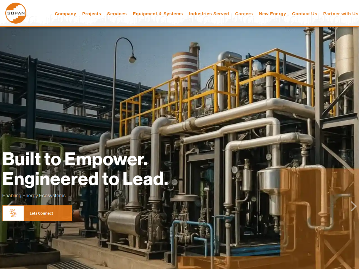 Website hero screenshot of sopan.co.in